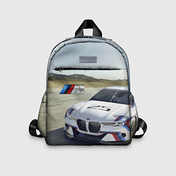 Детский рюкзак Спортивная бэха на гоночной трассе, цвет: 3D-принт