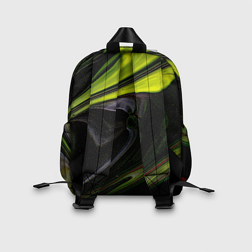 Детский рюкзак Зелёный песок в темноте / 3D-принт – фото 2