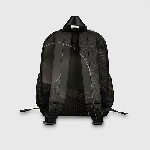 Детский рюкзак Чёрная спираль / 3D-принт – фото 2