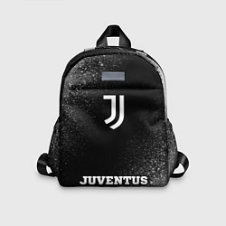 Детский рюкзак Juventus sport на темном фоне: символ, надпись, цвет: 3D-принт