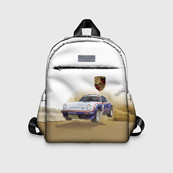 Детский рюкзак Porsche - гонки в пустыне, цвет: 3D-принт