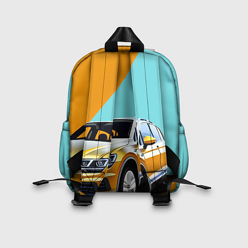 Детский рюкзак Фольксваген тигуан оранжевый / 3D-принт – фото 2