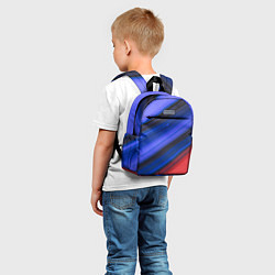 Детский рюкзак Синий и красный песок, цвет: 3D-принт — фото 2