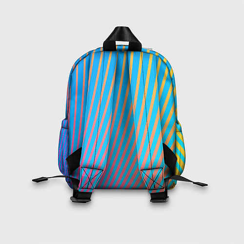 Детский рюкзак Абстрактные линии / 3D-принт – фото 2