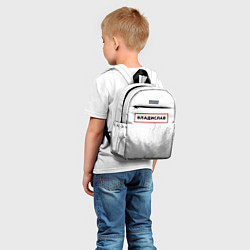 Детский рюкзак Владислав - в красной рамке на светлом, цвет: 3D-принт — фото 2