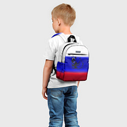 Детский рюкзак Флаг России с медведем, цвет: 3D-принт — фото 2