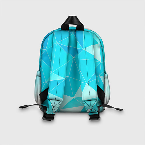 Детский рюкзак Легкие голубые блоки с градиентом / 3D-принт – фото 2