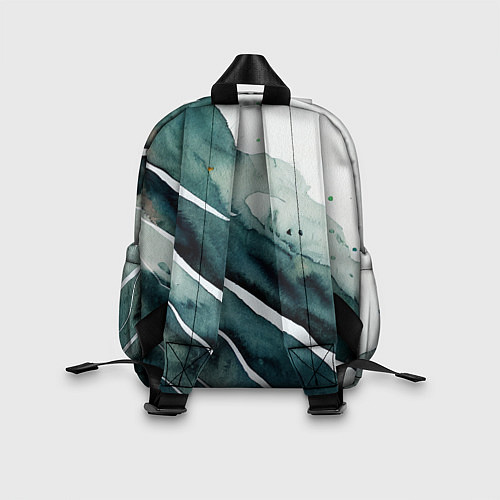 Детский рюкзак Акварельные контрастные разводы / 3D-принт – фото 2