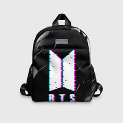Детский рюкзак BTS - Неоновый логотип, цвет: 3D-принт