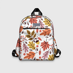 Детский рюкзак Осенний паттерн - листья, цвет: 3D-принт