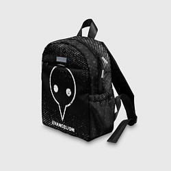 Детский рюкзак Evangelion с потертостями на темном фоне, цвет: 3D-принт — фото 2