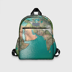 Детский рюкзак Карта Земли, цвет: 3D-принт