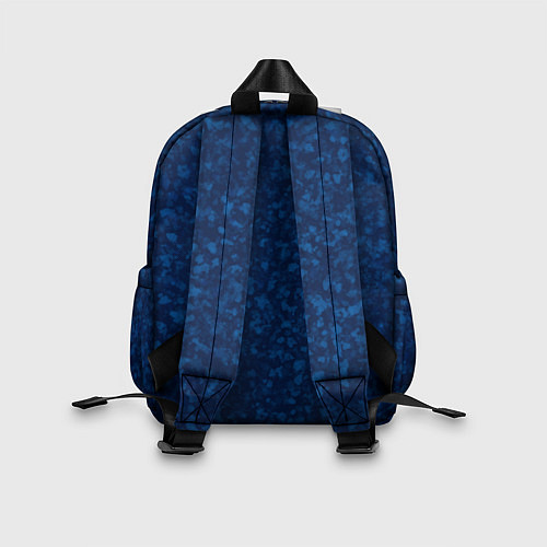 Детский рюкзак Текстура синие хлопья / 3D-принт – фото 2