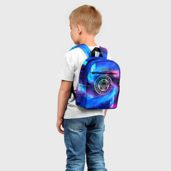 Детский рюкзак Leicester City неоновый космос, цвет: 3D-принт — фото 2