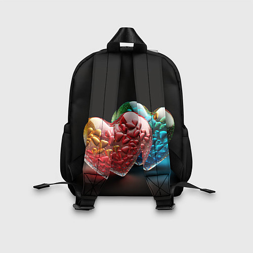 Детский рюкзак Сердечки для влюблённых / 3D-принт – фото 2