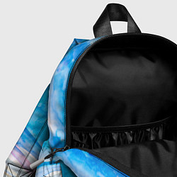 Детский рюкзак Зимний пейзаж и зайка, цвет: 3D-принт — фото 2