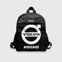 Детский рюкзак Volvo speed на темном фоне со следами шин
