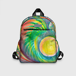 Детский рюкзак Лунная соната абстракция акварель, цвет: 3D-принт