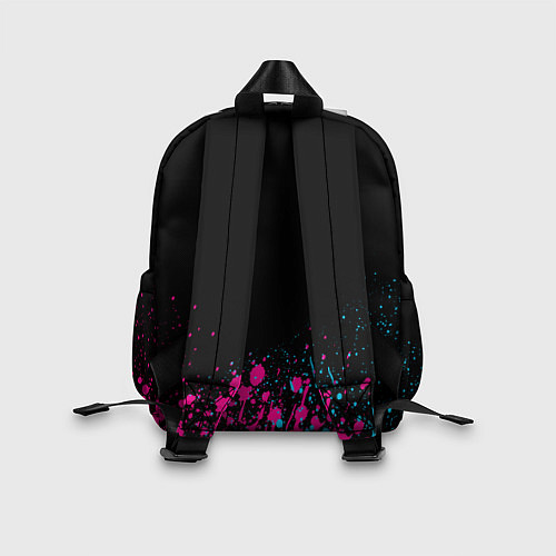 Детский рюкзак Among Us - neon gradient: символ сверху / 3D-принт – фото 2