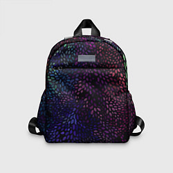 Детский рюкзак Цветные узоры из листьев, цвет: 3D-принт