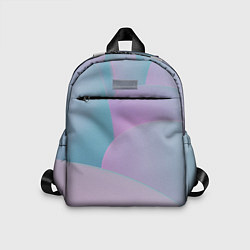 Детский рюкзак Розовые и голубые волны, цвет: 3D-принт