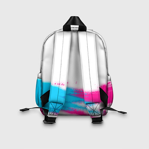 Детский рюкзак Liverpool neon gradient style: символ сверху / 3D-принт – фото 2