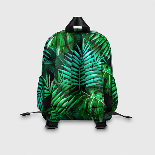 Детский рюкзак Тропические растения - текстура / 3D-принт – фото 2