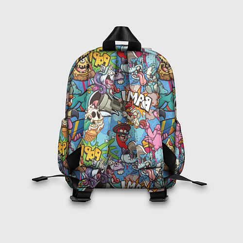 Детский рюкзак Сумасшедший поп-арт / 3D-принт – фото 2
