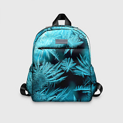 Детский рюкзак Голубой лед - иней, цвет: 3D-принт