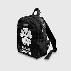 Детский рюкзак Black Clover с потертостями на темном фоне, цвет: 3D-принт — фото 2