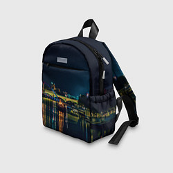 Детский рюкзак Неоновый ночной город, цвет: 3D-принт — фото 2