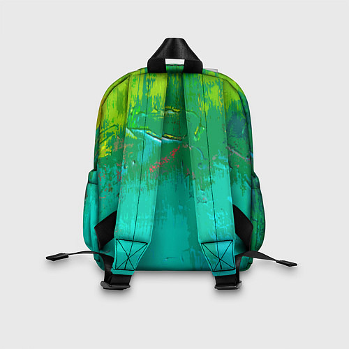 Детский рюкзак Абстрактные краски - текстура / 3D-принт – фото 2
