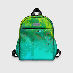 Детский рюкзак Абстрактные краски - текстура, цвет: 3D-принт