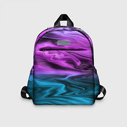 Детский рюкзак Синий с фиолетовым размытый абстрактный узор