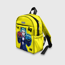 Детский рюкзак Ребекка из киберпанка - желтый, цвет: 3D-принт — фото 2