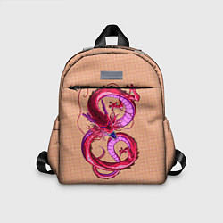 Детский рюкзак Красный дракон в форме цифры 8
