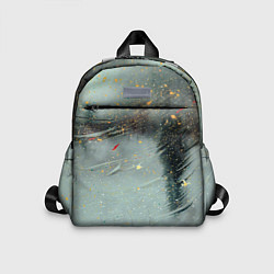 Детский рюкзак Абстрактная зима и краски, цвет: 3D-принт
