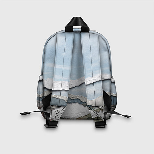 Детский рюкзак Текстура рваной бумаги - Milano / 3D-принт – фото 2