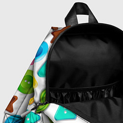 Детский рюкзак Разноцветные пуговицы - паттерн, цвет: 3D-принт — фото 2