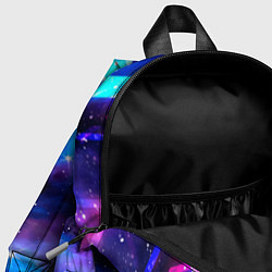 Детский рюкзак Skyrim неоновый космос, цвет: 3D-принт — фото 2