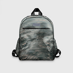 Детский рюкзак Абстрактная закрученная тьма и туман, цвет: 3D-принт