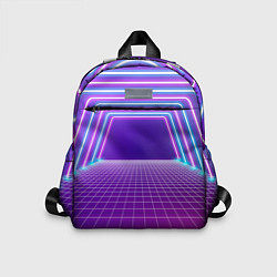 Детский рюкзак Вход в неоновый портал, цвет: 3D-принт