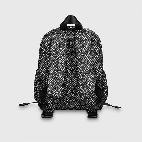 Детский рюкзак Черно-белый геометрический узор Скандинавия / 3D-принт – фото 2