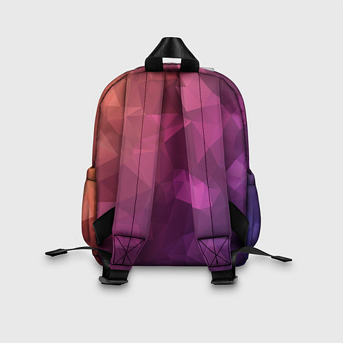 Детский рюкзак Разноцветные полигоны / 3D-принт – фото 2