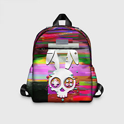 Детский рюкзак Череп кролика - glitch, цвет: 3D-принт