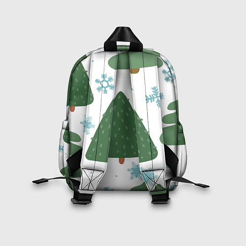 Детский рюкзак Новогодние ёлочки / 3D-принт – фото 2