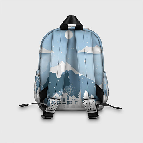 Детский рюкзак Зимний день / 3D-принт – фото 2