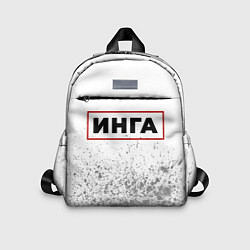 Детский рюкзак Инга - в красной рамке на светлом, цвет: 3D-принт