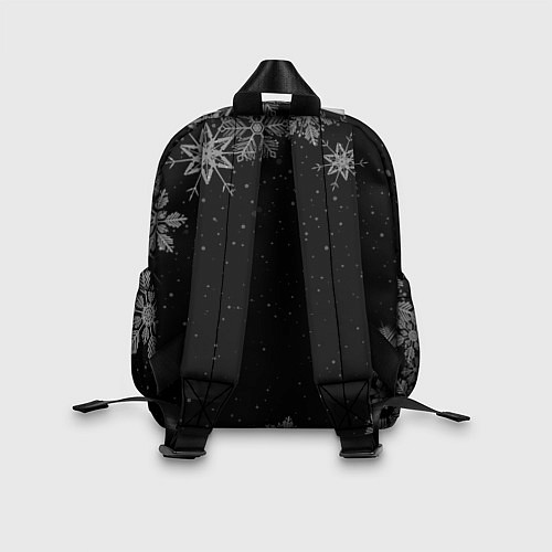 Детский рюкзак Новогодний биатлонист на темном фоне / 3D-принт – фото 2