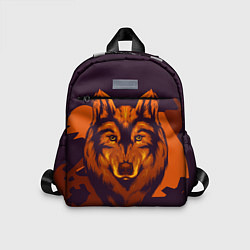 Детский рюкзак Голова рыжего волка